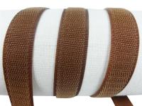 Klettband-Klettseite zum Aufnähen 20 mm havanabraun