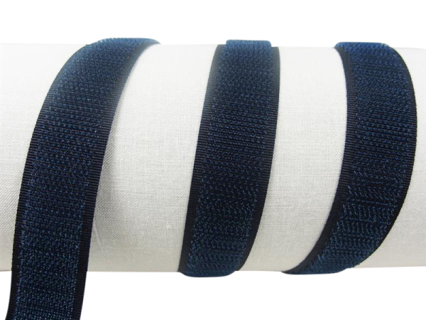 Klettband-Klettseite zum Aufnähen 20 mm marineblau