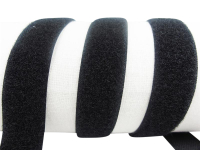 Klettband-Flauschseite zum Aufnähen 16 mm schwarz