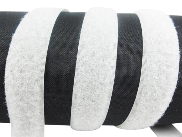 Velcro fleece side for sewing on 30 mm light gray