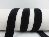 Klettband-Flauschseite zum Aufnähen 30 mm schwarz