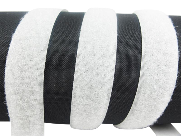 Klettband-Flauschseite zum Aufnähen 50 mm hellgrau