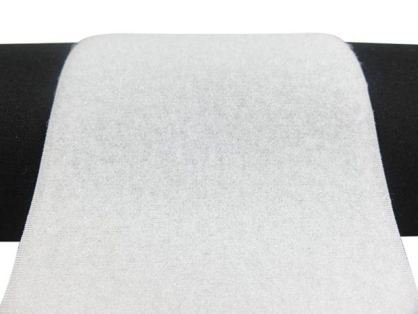 Klettband-Flauschseite zum Aufnähen 100 mm weiß