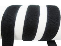 Velcro side for sewing on 25 mm black