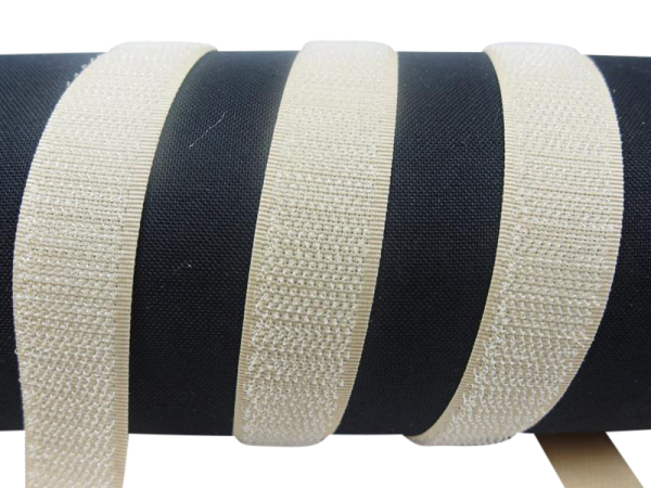 Klettband-Klettseite zum Aufnähen 50 mm beige