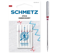 SCHMETZ - 5 Sticknadel Embroidery 75/11 Flachkolben