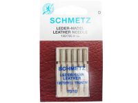 SCHMETZ - 5 Ledernadeln Stärke 70/10 Flachkolben