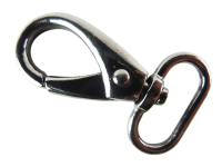 Bag carabiner hook tiger eye 20 mm platinum