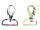 Carabiner hook for bag model Tiger Eye 40 mm