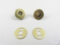 Magnetverschluss-Magnetknopf 15 mm altmessing/antike
