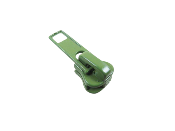 Delrin VISLON Zipper for 6 mm zippers, army green