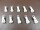 Delrin VISLON Zipper for 6 mm zippers white