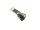 Delrin VISLON Zipper for 6 mm zippers, antique brass