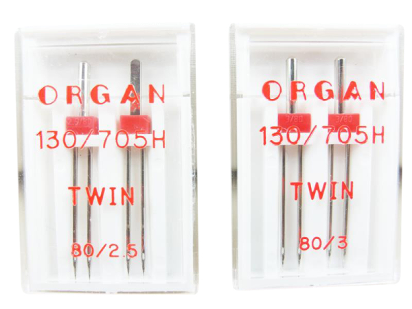 ORGAN - twin needle flat flask double pack