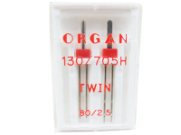 ORGAN - twin needle flat flask double pack 80 / 2.5