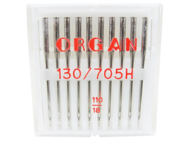ORGAN – 10 universal needles flat piston 110/18 – for thick fabrics