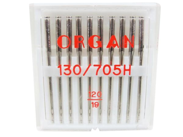 ORGAN – 10 Universal Nadeln Flachkolben 120/19 – für dicke Stoffe