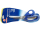 MUNDIAL fabric scissors "small" - Cushion Pro with soft handle blue - "8 1/2" inches (21.6 cm)