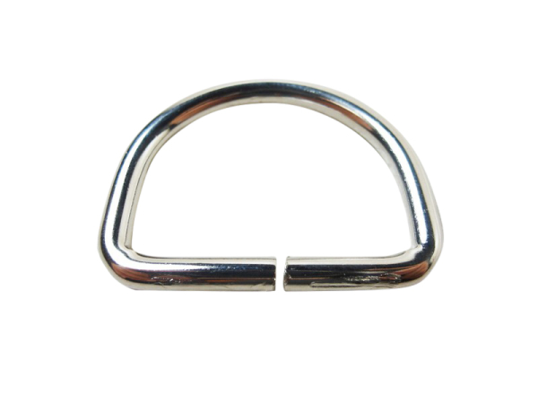 D-ring / half ring model “Italy” silver 20 mm