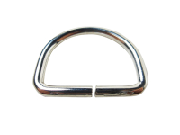 D-ring / half ring model “Italy” silver 30 mm