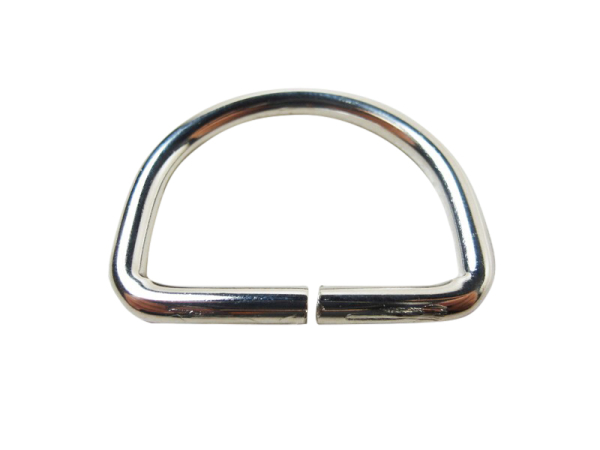 D-ring / half ring model “Italy” silver 40 mm