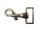 Carabiner hook model "Italy" 30 mm antique brass