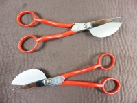Application scissors in top quality / silver-red 15 cm