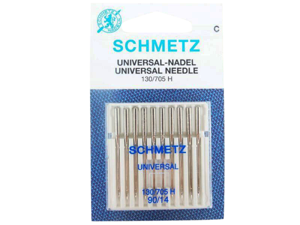SCHMETZ - Großpackung -10 Universal-Nadeln Stärke 90 / Flachkolben