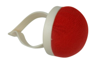 Pincushion with arm holder plastic red