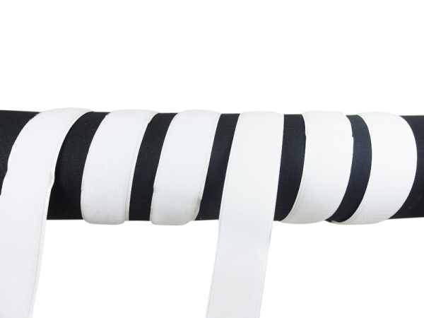 Klettband selbstklebend - FIX - beide Seiten 30 mm weiß
