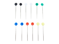 Pack of 1000 quilt flower head pins 44 mm black
