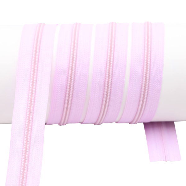 Endless zippers loose - per meter - spiral (5mm) light pink