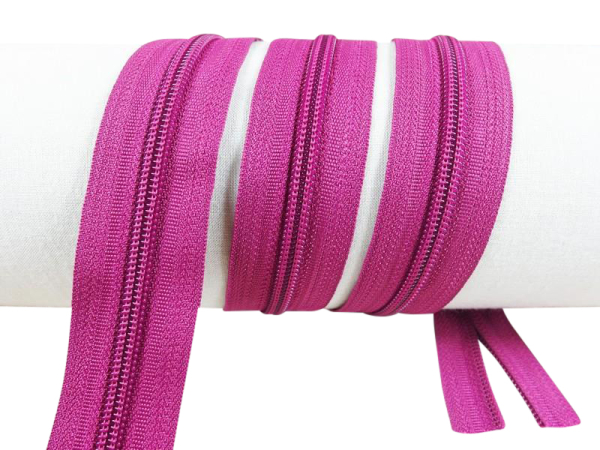 Endless zippers loose - per meter - spiral (5mm) purple