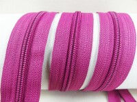 Endless zippers loose - per meter - spiral (5mm) purple