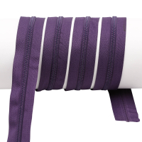 Endless zippers loose - per meter - spiral (5mm) dark purple