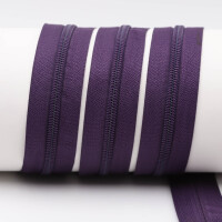 Endless zippers loose - per meter - spiral (5mm) dark purple