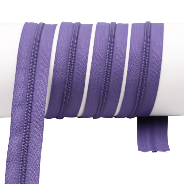 Endless zippers loose - per meter - spiral (5mm) purple