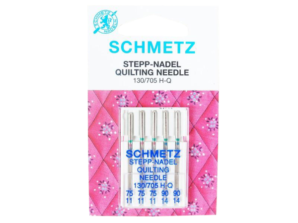 SCHMETZ - 5 quilting needles quilting needle size 75-90/flat piston