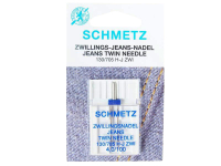 SCHMETZ - Zwillings-Jeans-Nadel  4.0 / 100 / Flachkolben