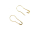 Safety pins pear shape / 22 mm / 1000 pieces gold