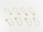 Sicherheitsnadeln Birnenform / 22 mm / 1000 Stück gold