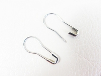 Safety pins pear shape / 22 mm / 1000 pieces silver