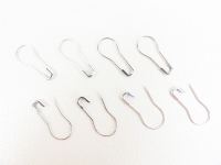 Safety pins pear shape / 22 mm / 1000 pieces silver