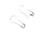 Safety pins pear shape / 22 mm / 1000 pieces silver