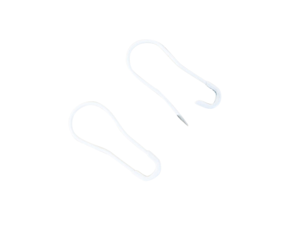 Sicherheitsnadeln Birnenform / 22 mm / 1000 Stück weiß