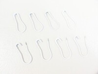 Sicherheitsnadeln Birnenform / 22 mm / 1000 Stück weiß