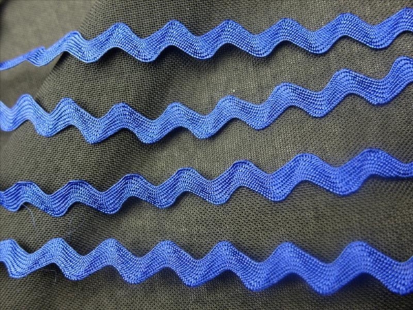 Royal blue rickrack braid