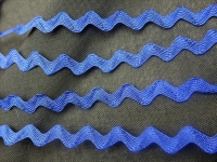 Royal blue rickrack braid