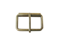 Belt buckles with rotating cylinder 40 mm old brass