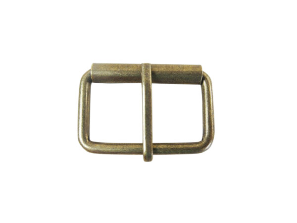 Belt buckles with rotating cylinder 50 mm old brass